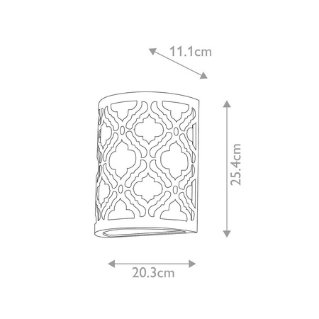 Kinkiet Arabella (GN-ARABELLA1) - Elstead Lighting