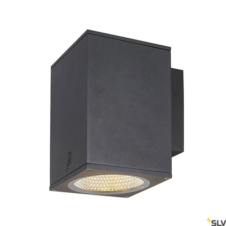 ENOLA SQUARE L, single, lampa ścienna natynkowa LED outdoor, kolor antracytowy CCT 3000/4000K (1003437) - SLV