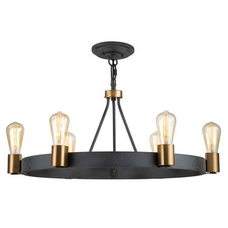 Lampa wisząca/ Półplafon Silas - 6 źródeł światła (QN-SILAS-6P-DZ) - Quintiesse