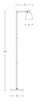 FLOOR LAMP E27 MAX 25W IRON BLACK -GOLD COLOR CLASS I ON OFF SWITCH (20216 Zambelis) - Zambelis