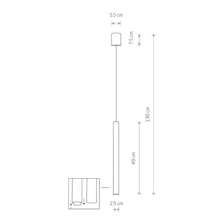 Lampa wisząca LASER 49 cm (10452) - Nowodvorski