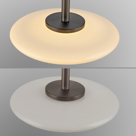 Ściemnialna lampa nad stół z płynną regulacją wysokości PURE VITRUM CIEMNOMETALOWO-BRĄZOWY (2083-34) - Paul Neuhaus