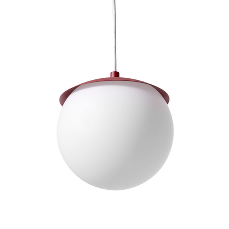 KUUL G burgundowa sufitowa lampa wisząca z podwyższoną szczelnością IP44 (KLG141PS0) - Ummo