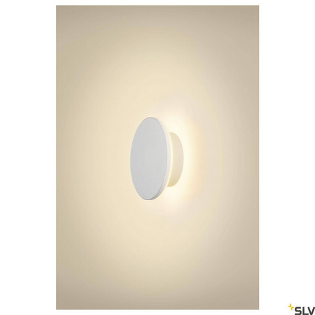 Kinkiet zewnętrzny D-RING S  biała (1007912) - SLV