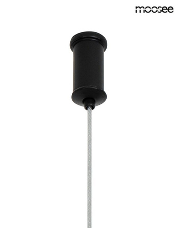 MOOSEE lampa wisząca ALURE OVAL 120       czarna/mleczna (MSE1501100606/MILK) - Moosee