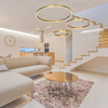 PENDANT LIGHT 136W 3000K BRUSHED GOLD DIMMABLE (1956-D Zambelis) - Zambelis
