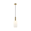 PENDANT LIGHT 1XE27 MAX 40W OPAL GOLD MATT (22070 Zambelis) - Zambelis