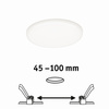 Panel bezramkowy Veluna VariFit IP44 10W 4000K 125mm Tworzywo sztuczne (PL92391) - PAULMANN