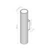 Kinkiet  ze ściemniaczem Push Dimm/DALI2 IVAR biały LED 3000K (TH.574) - Thoro Lighting