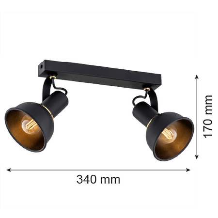 Plafon 2 pł. TWIST (7037) - Argon