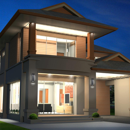 Mała latarnia naścienna Kabo - Teksturowana czerń (QN-KABO-S-BK) - Quintiesse