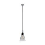 Lampa wisząca FRAMPTON 1 czarna/dymiona (49154 - Eglo) - żyrandol