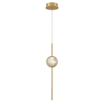 Lampa wisząca Barletta - 1 źródło światła - Szczotkowane złoto (QN-BARLETTA-1P-BG) - Quintiesse