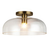 Półplafon Sylvia - 1 źródło światła - Szczotkowane złoto (ALM-SYLVIA-SF-BG-CL) - Elstead Lighting
