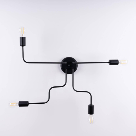 Żyrandol VECTOR 4 czarny (SL.1446) - Sollux Lighting
