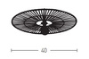 CEILING LIGHT WHITE BAMBOO 1XE7 MAX 40W (19251 Zambelis) - Zambelis