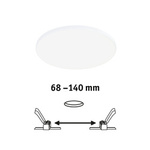 Panel podtynkowy Veluna VariFit Edge 160mm 4000K ściemnialny 12W biały 230V (PL79951) - PAULMANN