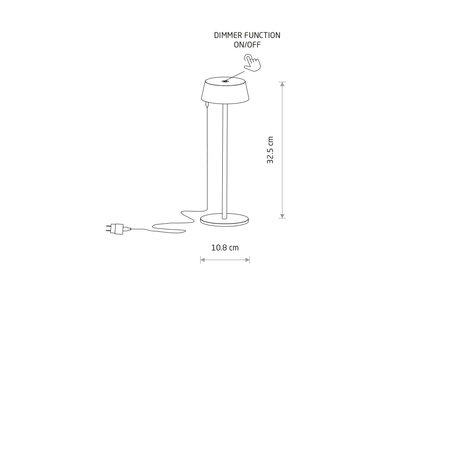 Przenośna lampa na balkon AMY LED (11532) - Nowodvorski