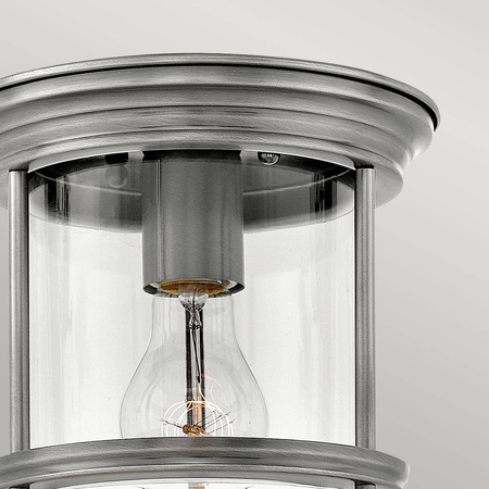 Lampa sufitowa Hadrian - Antyczny nikiel (QN-HADRIAN-MINI-F-AN-CLEAR) - Quintiesse