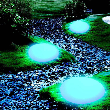 Lampa ogrodowa kamień PEBBLE L LED RGBW 16 kolorów 40 cm (ES-ST005) - Step into Design