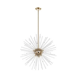 Lampa Wisząca URCHIN Złoto-przeźroczysta (P0491-09D-F7AC) - Zuma Line