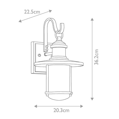 Kinkiet zewnętrzny Riverwood (KL-RIVERWOOD2-M) - Elstead Lighting