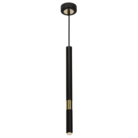 Lampa wisząca MONZA BLACK / GOLD 1xG9 8W (MLP6333) - Milagro