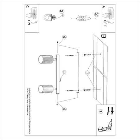 Plafon KARBON 2 taupe (SL.1763) - Sollux Lighting