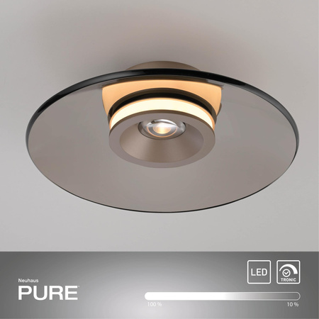 Ściemnialna lampa sufitowa PURE MOON BRĄZOWY (6094-97) - Paul Neuhaus