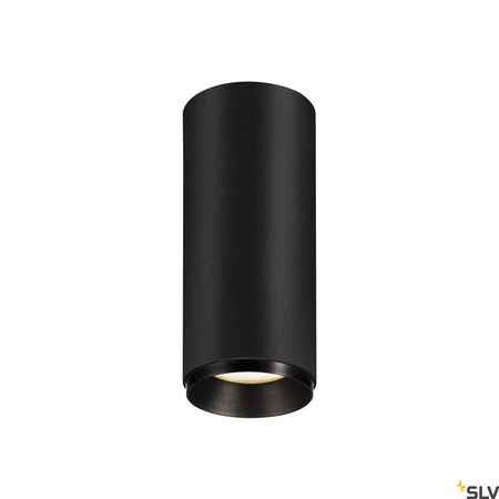 NUMINOS® CL PHASE S, wewnętrzna oprawa sufitowa natynkowa LED, czarna/czarna 3000 K 24° (1004130) - SLV
