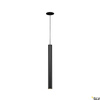 HELIA 40, lampa wisząca, LED, 3000K, okrągła, czarna, rozeta płaska, 9W (158410) - SLV