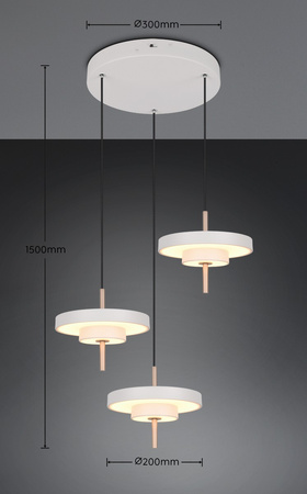 Kaskadowa lampa wisząca KEATON (340230376) - Trio