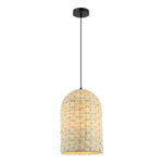 BAMBOO PENDANT LIGHT E27 NATURAL (20152 Zambelis) - Zambelis