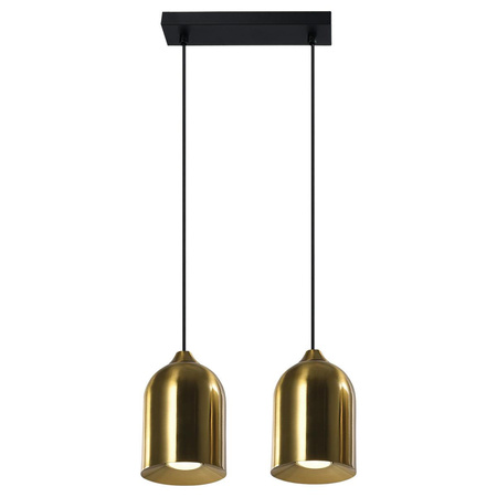 Metalowa lampa wisząca Nilo złota 2xGU10 (LP-0110/2L GD) - Light Prestige