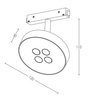 MAGNETIC TRACK LIGHT 12W 3000K 48V ALUMINUM WHITE (20178 Zambelis) - Zambelis