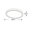 Plafon VEGAS mały 4000K czarny (LP-550/1C S 4BK) - Light Prestige