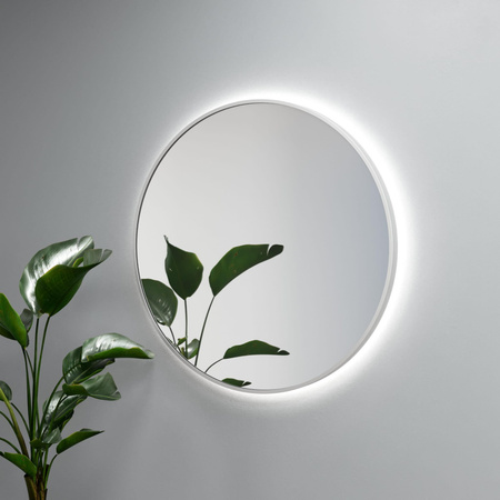 Lustro okrągłe RONDA PLUS w ramie z oświetleniem LED - MCJ