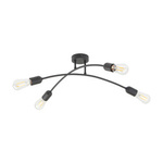 Lampa sufitowa HELIX czarna 4 PŁ (4687) - TK Lighting