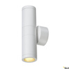 ASTINA, lampa ścienna outdoor, TCR50-SE, IP44, okrągła, up/down, biała, maks. 44W (228771) - SLV