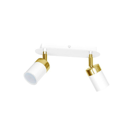Lampa sufitowa JOKER WHITE/GOLD 2xGU10 (MLP6129) - Eko-Light