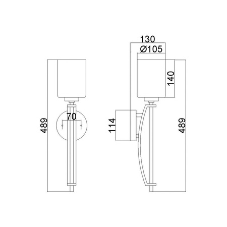 Kinkiet Taylor (QZ-TAYLOR1L-BATH) - Elstead Lighting