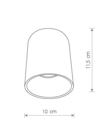 LAMPA SUFITOWA EYE TONE WHITE | BIAŁY (8925) - Nowodvorski