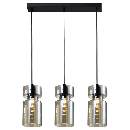 Potrójna lampa wisząca Nivio dymna 3xE27 (LP-2811/3L AM) - Light Prestige