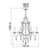 Żyrandol Valentina (FE-VALENTINA6) - Elstead Lighting