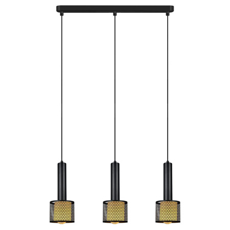 Lampa wisząca Amo czarna 3xE27 (LP-0702/3L BK) - Light Prestige