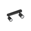NEX BLACK 2XGU10 LAMPA SUFITOWA (10790) - TK Lighting