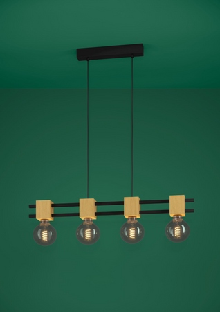 Lampa wisząca LEVANTARA czarna (390191) - EGLO