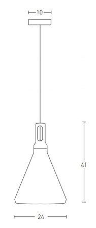 PENDANT 1L ALUMINIUM WHITE (1513-W Zambelis) - Zambelis