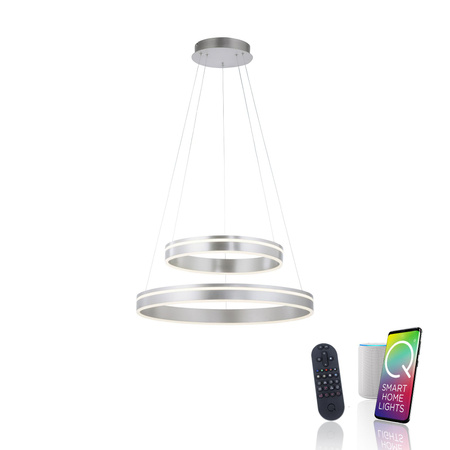 Q-VITO LAMPA WISZĄCA SREBRNY (8420-55) - Paul Neuhaus