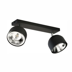 ALTEA BLACK LAMPA SUFITOWA 2 PŁ + ŻARÓWKI (6518) - TK Lighting